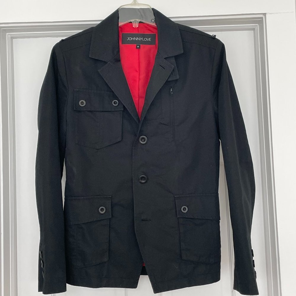 Men's Johnny Love Black Casual Jacket